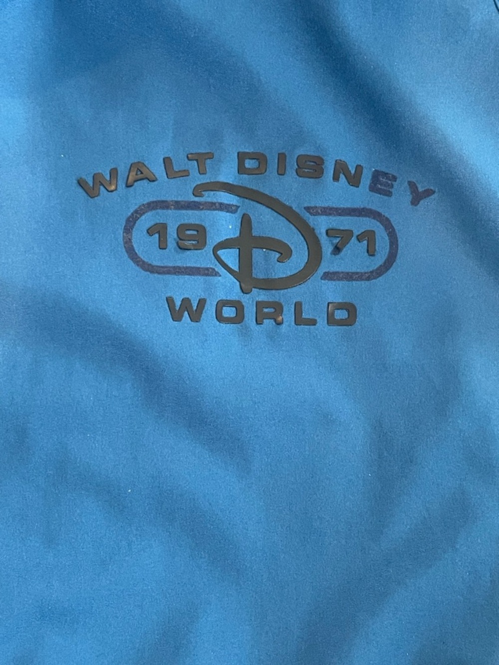 Disney Men's Blue and Gray Hooded Windbreaker Size Small - Picture 4 of 9
